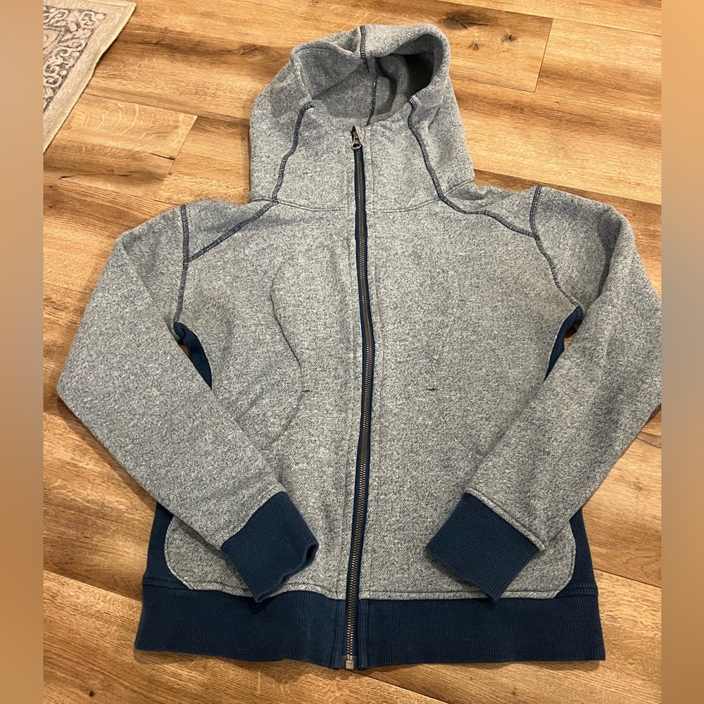 Lululemon zip up sweatshirt, blue.  Lightly worn.
